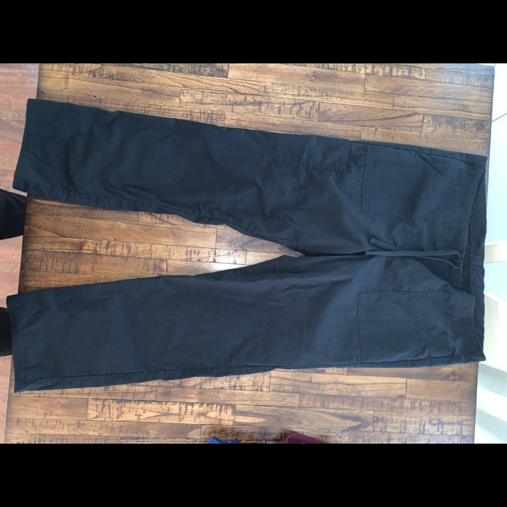 Black scrub pants